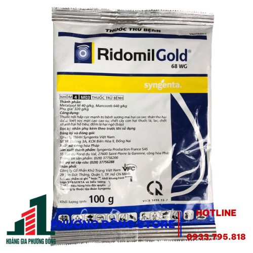 Thuốc trừ bệnh Ridomil Gold 68WG